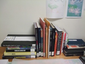 some of the books I looked through for research, inspiration and ideas