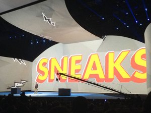 The beginning of the MAX Sneak Peeks--Adobe engineers discussed briefly some of the new features to be offered in Adobe Creative Cloud softwares